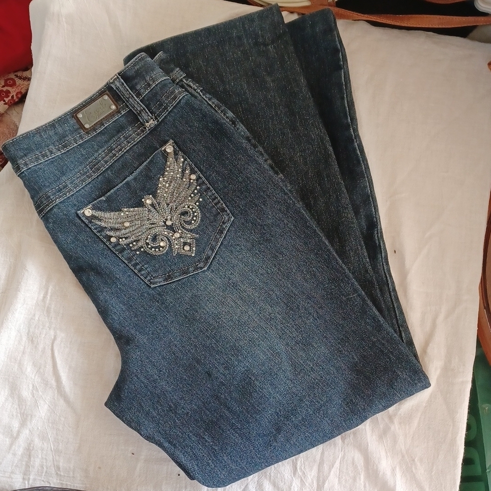 EARL JEAN ⭐️ Straight Leg Jeans, Size 10 shortened for 5'3"